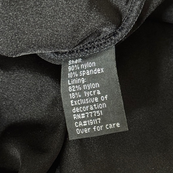 Betsey Johnson New York Size Large Dress Floral Detail Vintage Ruched Overlay - Picture 4 of 14